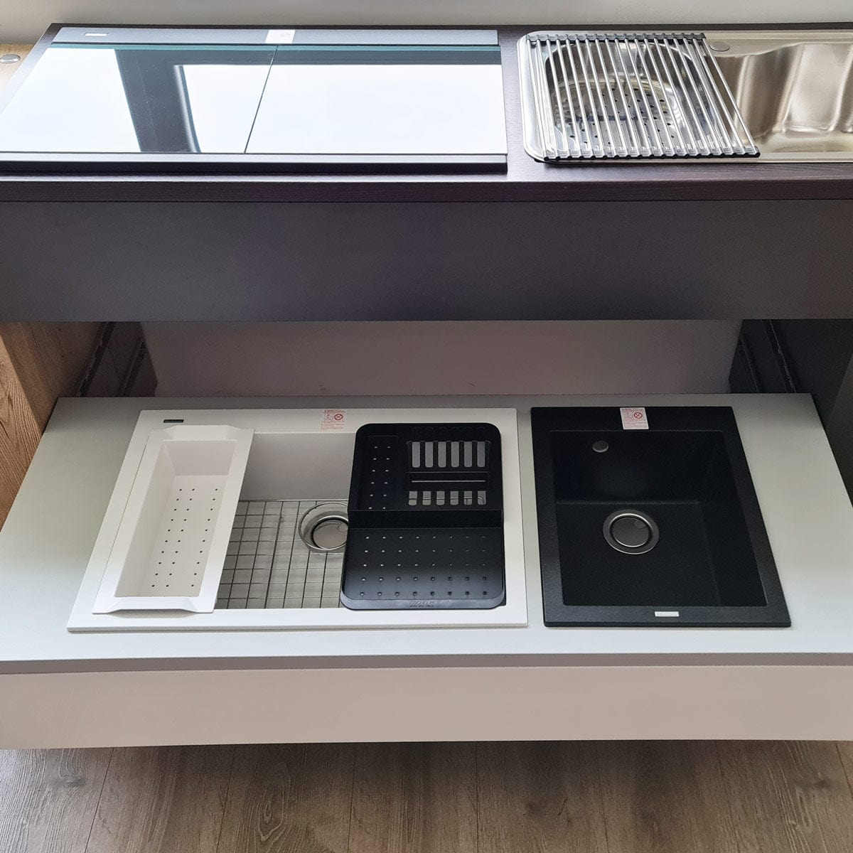 GRATAR PROTECTIE Fund Chiuveta granit / compozit / inox compatibil cu modelul Cube ON7610 si alte chiuvete, cod:6027