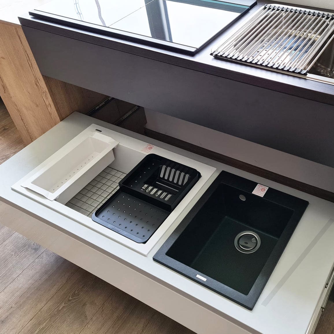 GRATAR PROTECTIE Fund Chiuveta granit / compozit / inox compatibil cu modelul Cube ON7610 si alte chiuvete, cod:6027
