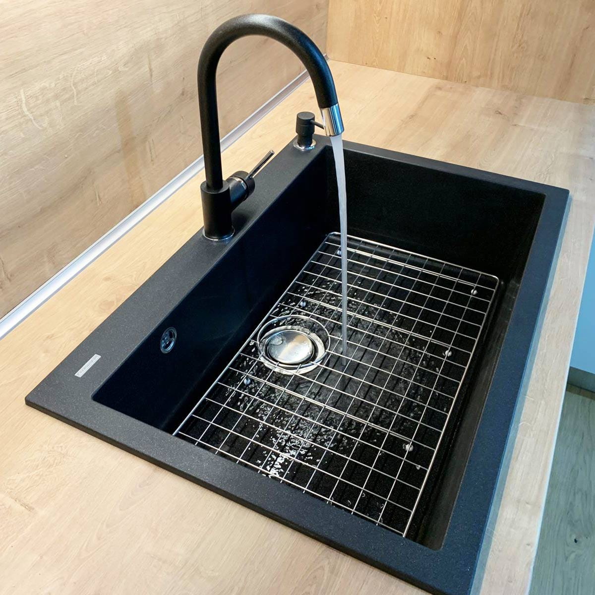 GRATAR PROTECTIE Fund Chiuveta granit / compozit / inox compatibil cu modelul Cube ON7610 si alte chiuvete, cod:6027