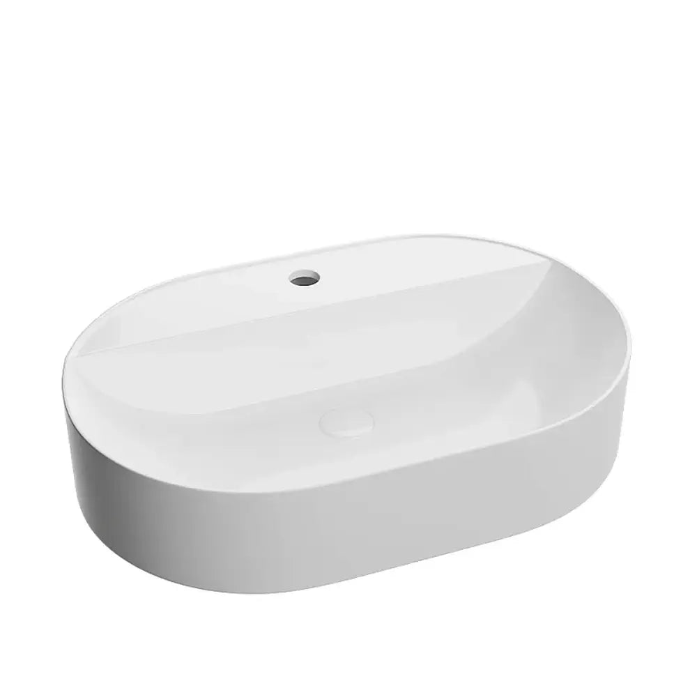 Lavoar baie Foglia, pe blat, alb, ventil inclus, 500x380 mm