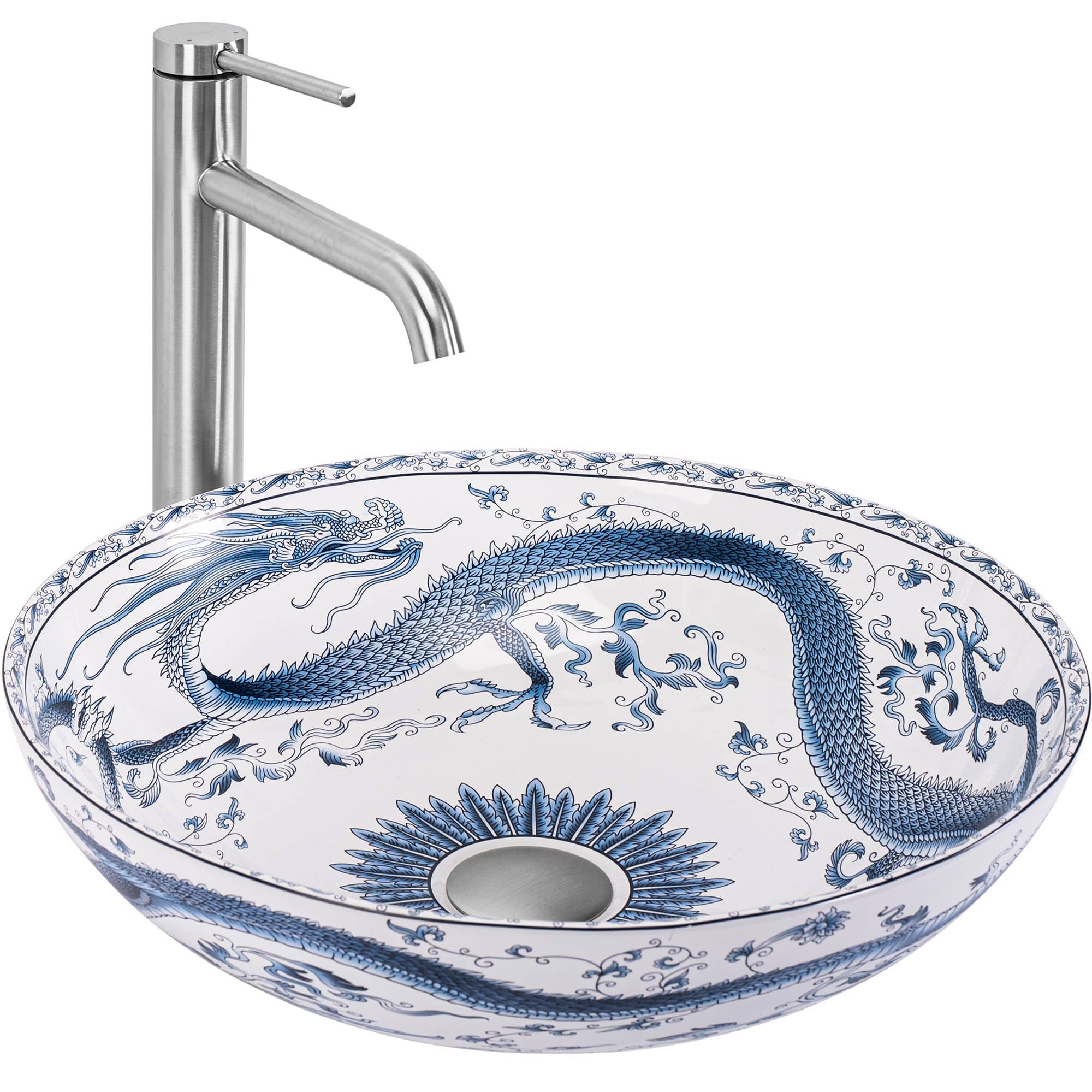 Lavoar ceramic pe blat Rea Kioto, 40 cm