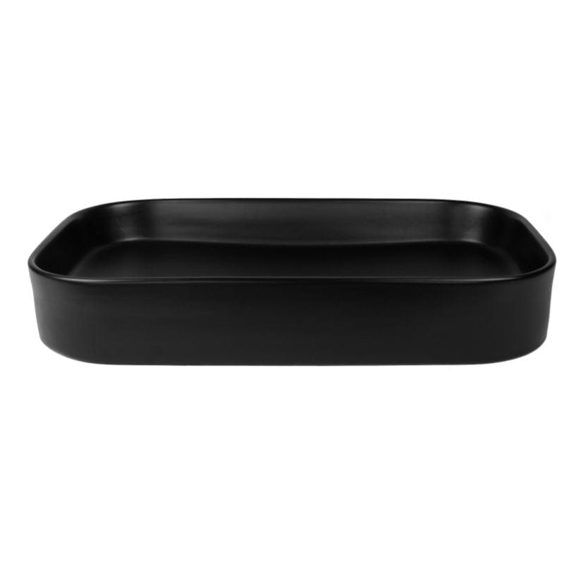Lavoar cu montaj pe blat Fluminia, Capri 65x38 cm, negru mat