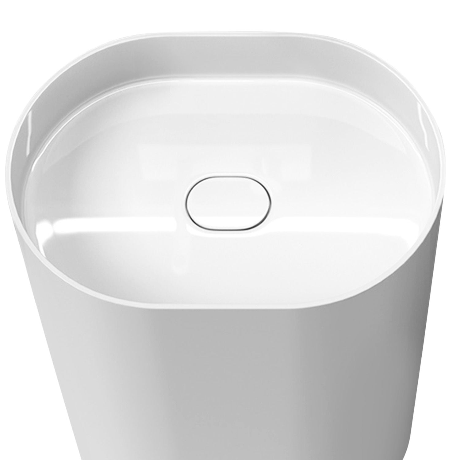 Lavoar freestanding oval 52 cm ceramic alb lucios – Rea Dolce