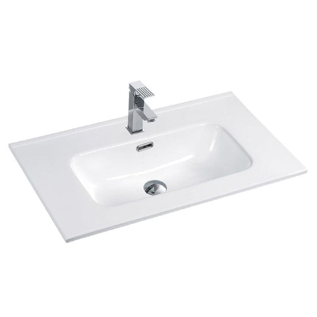 Lavoar incastrat Fluminia, Siena-80, dreptunghiular, 81x46 cm, alb