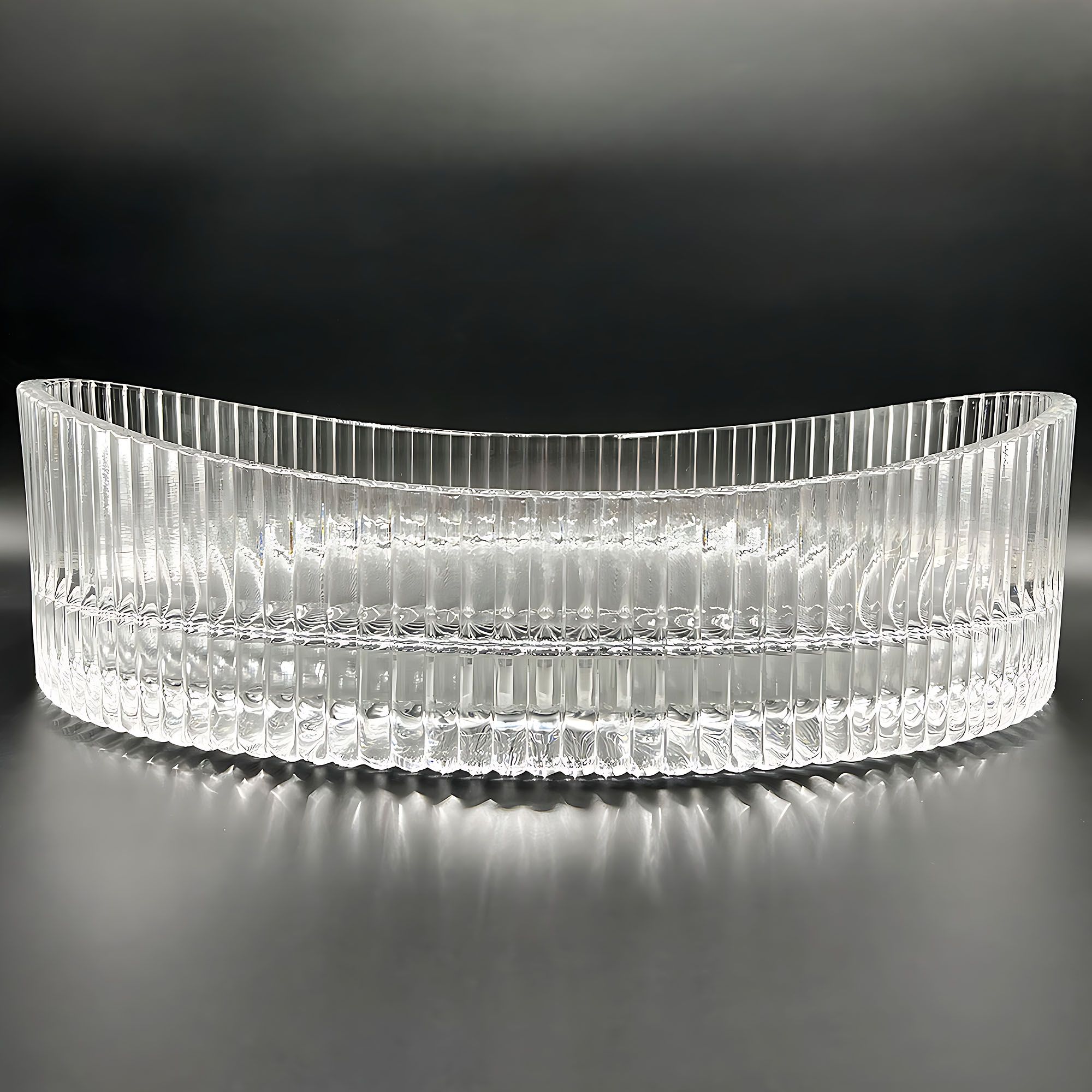 Lavoar pe blat de sticla Rea Harper, 50 cm, transparent