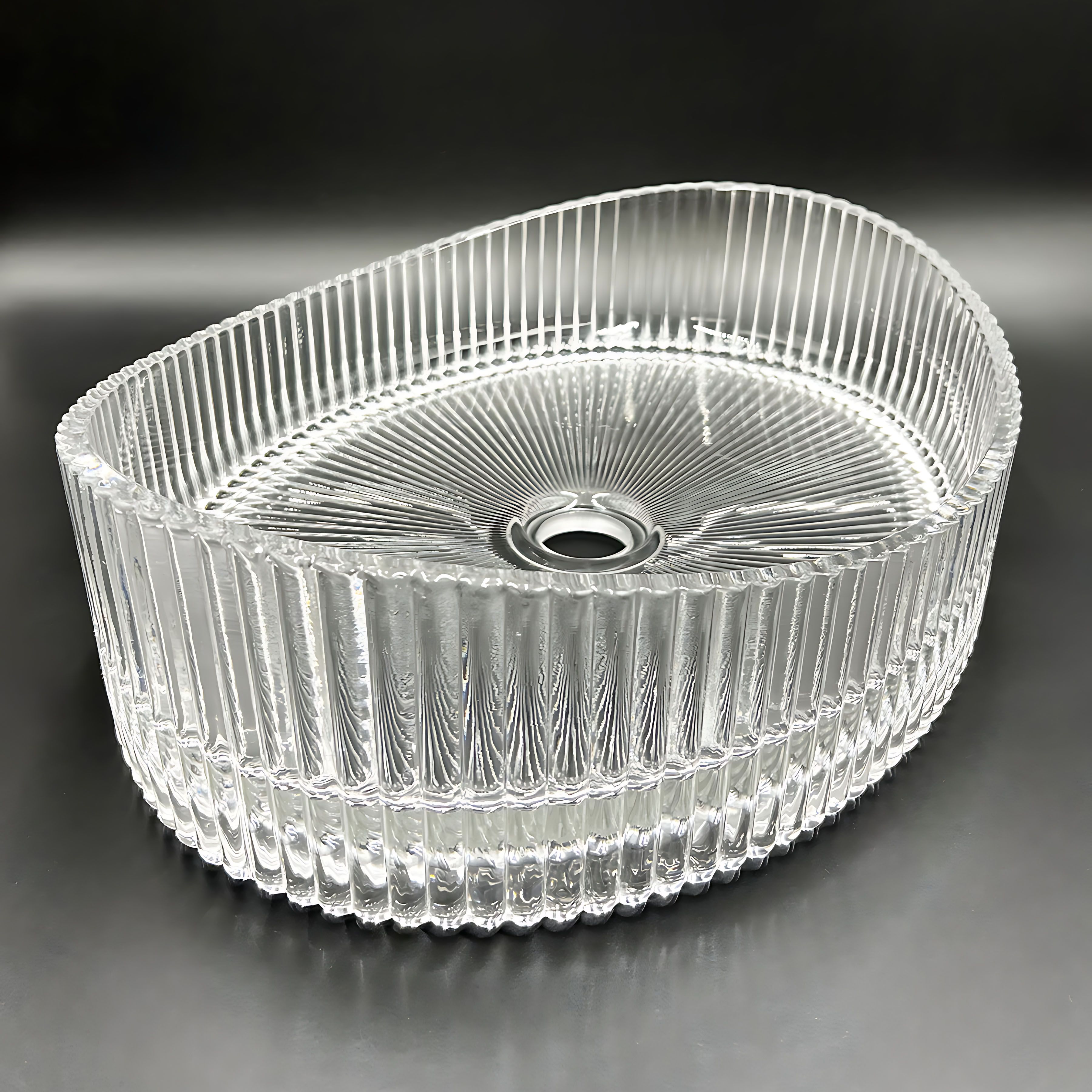 Lavoar pe blat de sticla Rea Harper, 50 cm, transparent