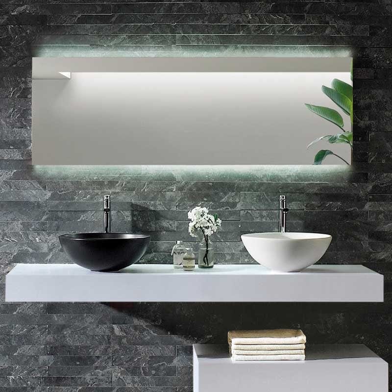 Lavoar pe blat Fluminia, Black, rotund, negru mat