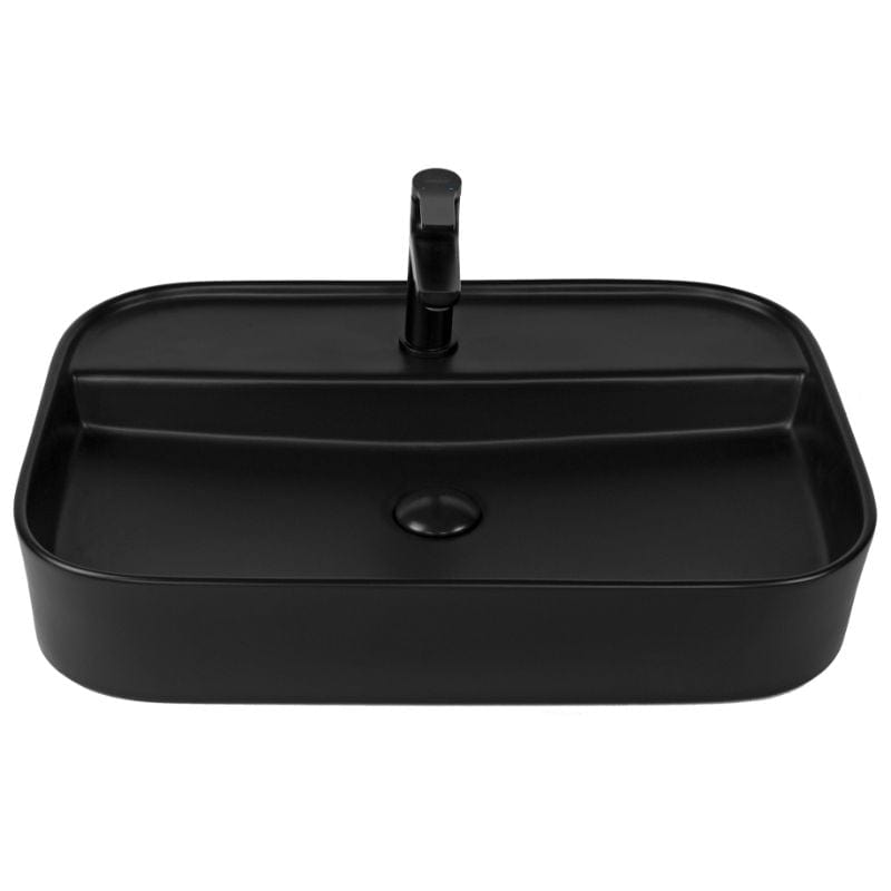 Lavoar pe blat, Juno-65MB Fluminia, 65x45 cm, negru mat