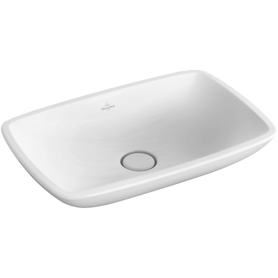 Lavoar pe blat Loop & Friends, Villeroy & Boch 59cm, finisaj alb