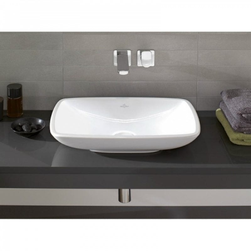 Lavoar pe blat Loop & Friends, Villeroy & Boch 59cm, finisaj alb