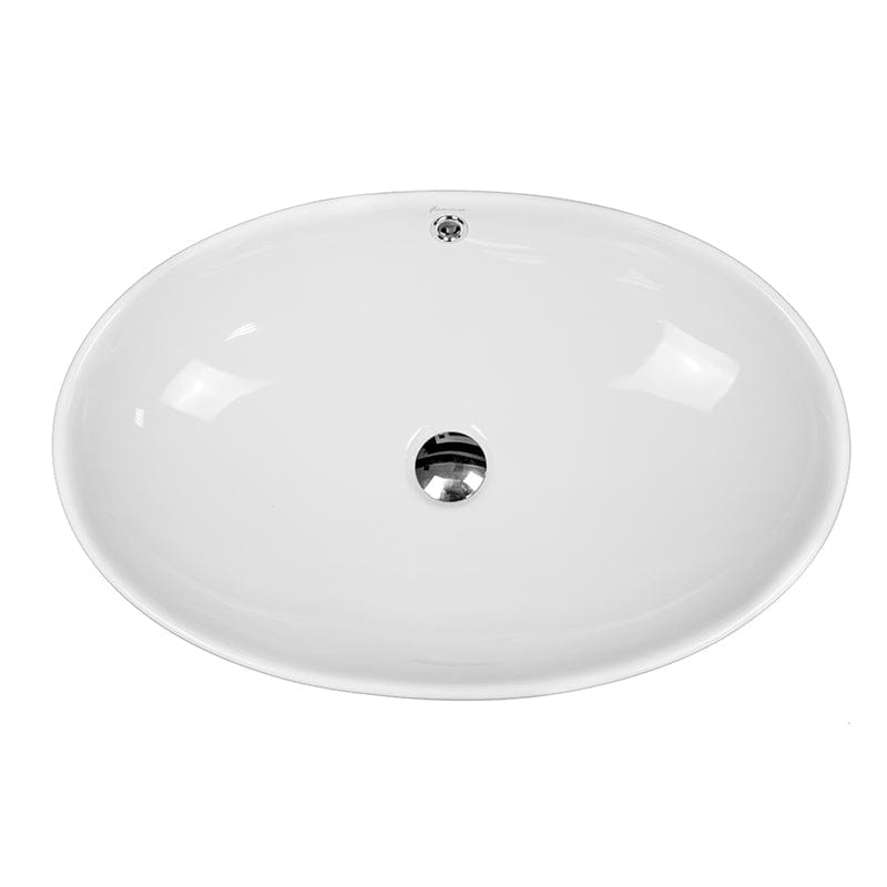 Lavoar pe blat Nil Fluminia, 63.5x41.5 cm, oval, alb