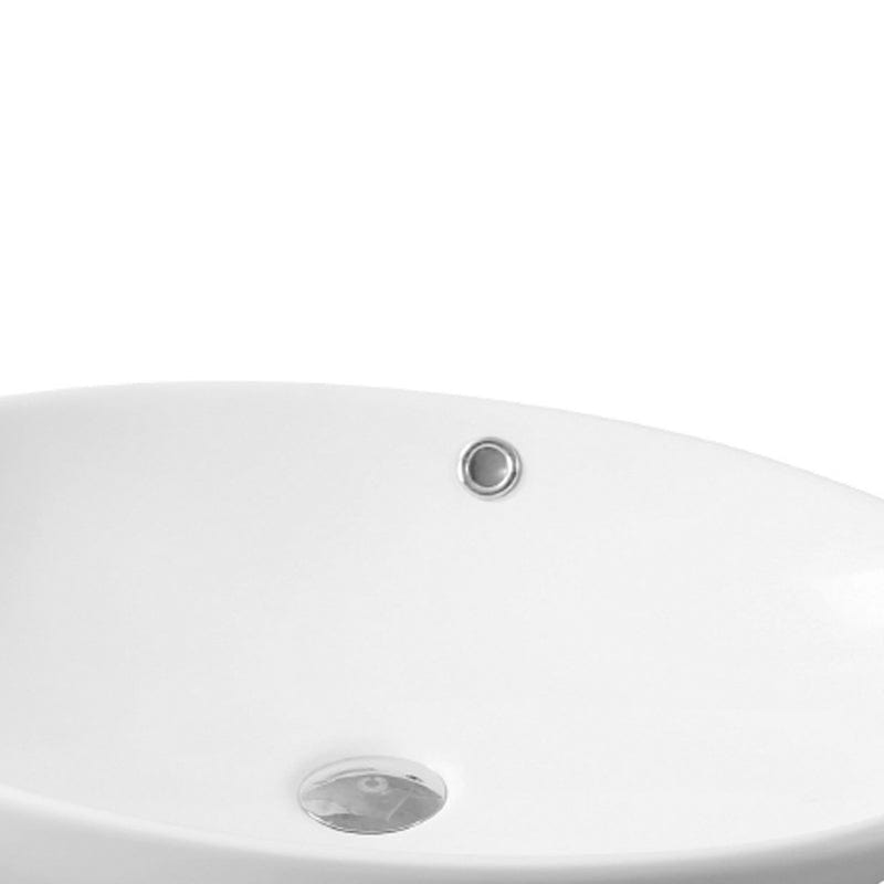 Lavoar pe blat Nil Fluminia, 63.5x41.5 cm, oval, alb
