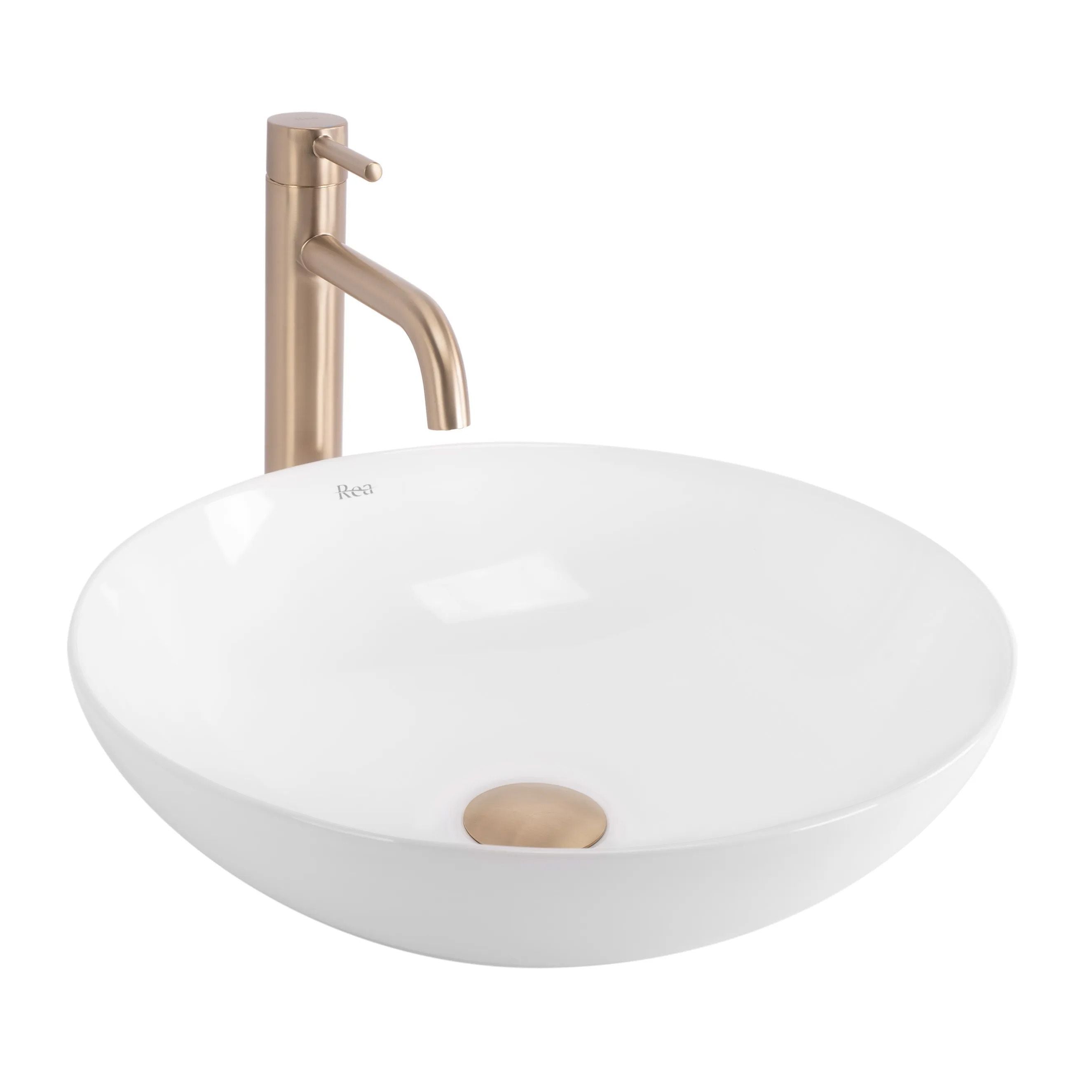 Lavoar pe blat Rea Anika, 40.5 cm, alb