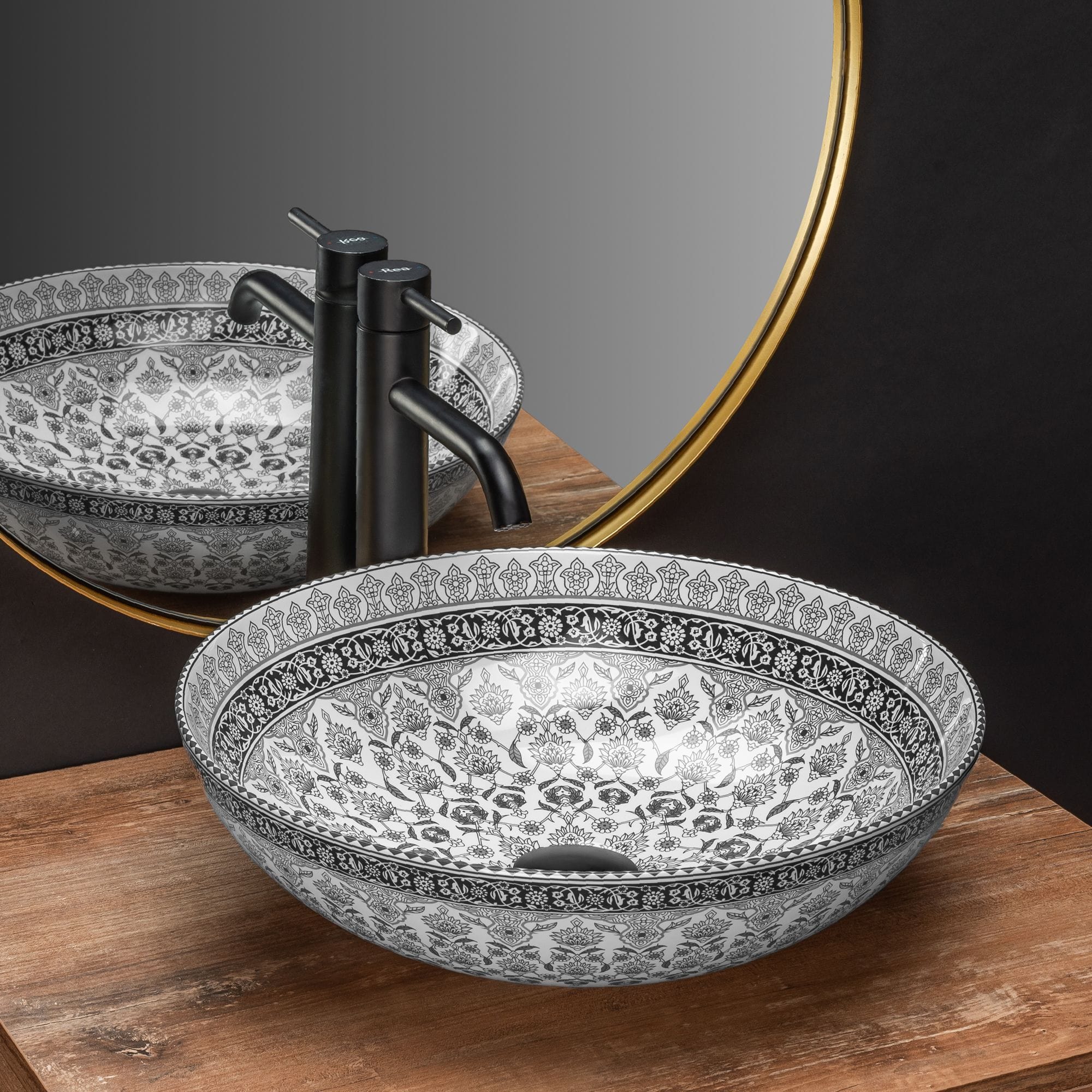 Lavoar pe blat Rea Arte design gri