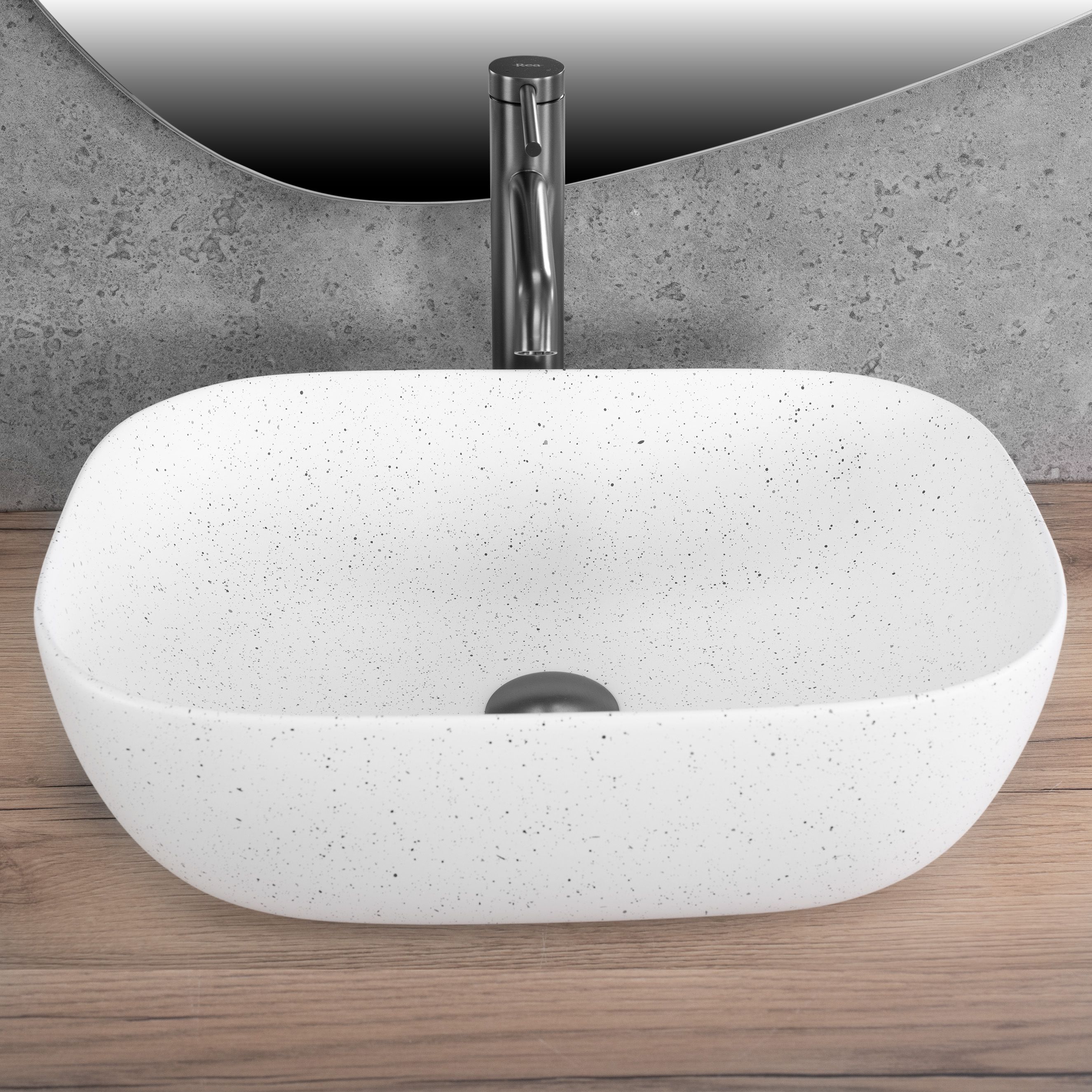Lavoar pe blat Rea Belinda Warm, 46.5 cm, imitatie piatra