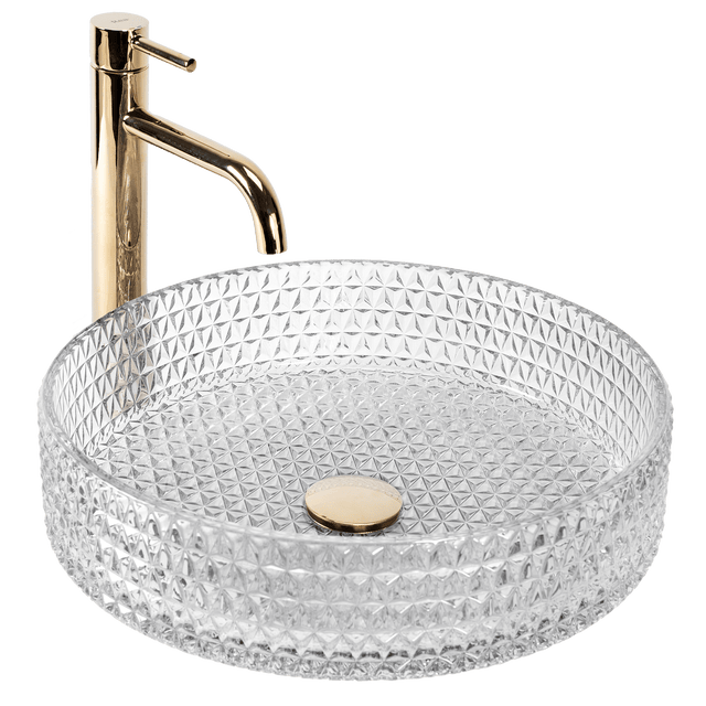 Lavoar pe blat Rea Cristal, 40 cm, transparent