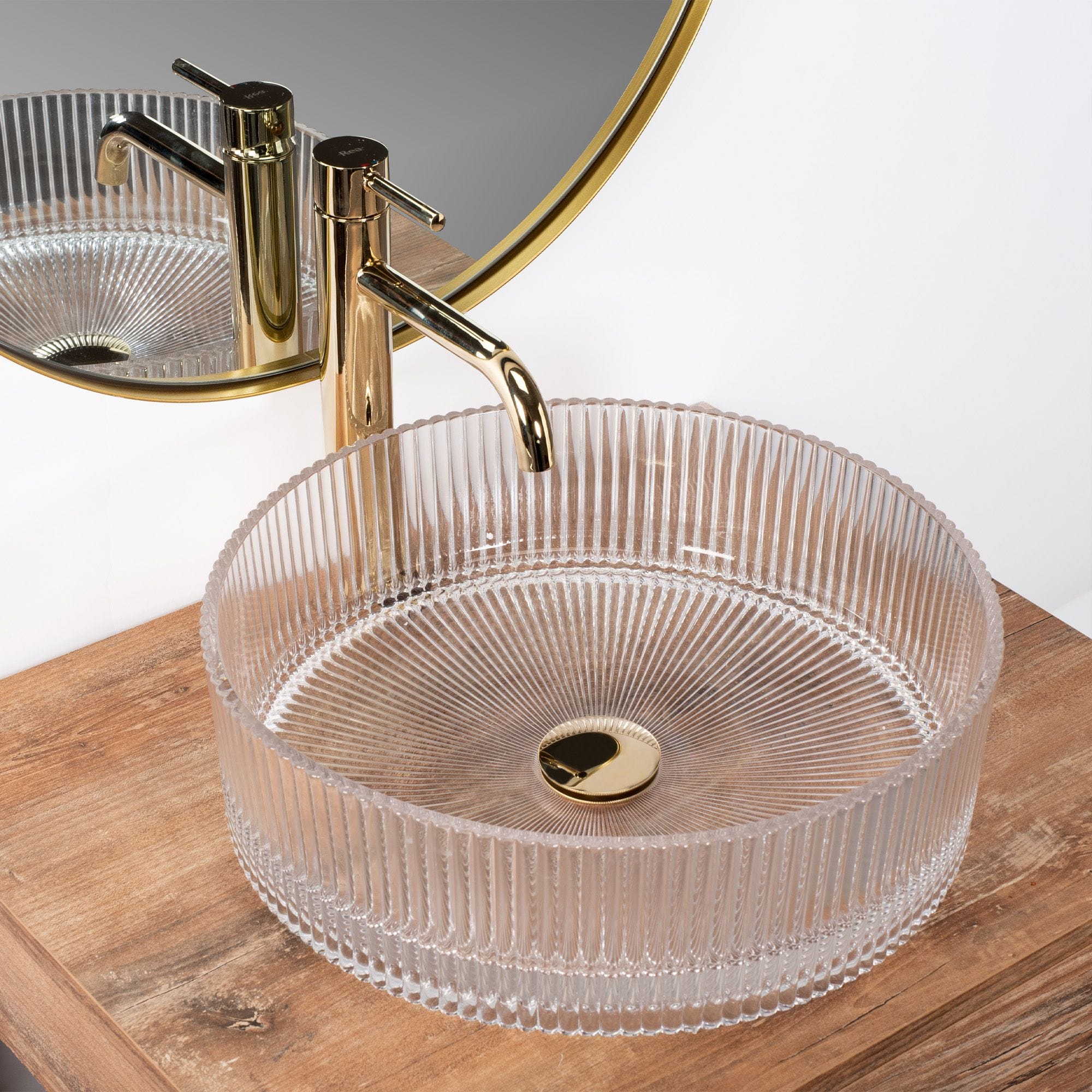 Lavoar pe blat Rea Ingrid, 39.5 cm, transparent