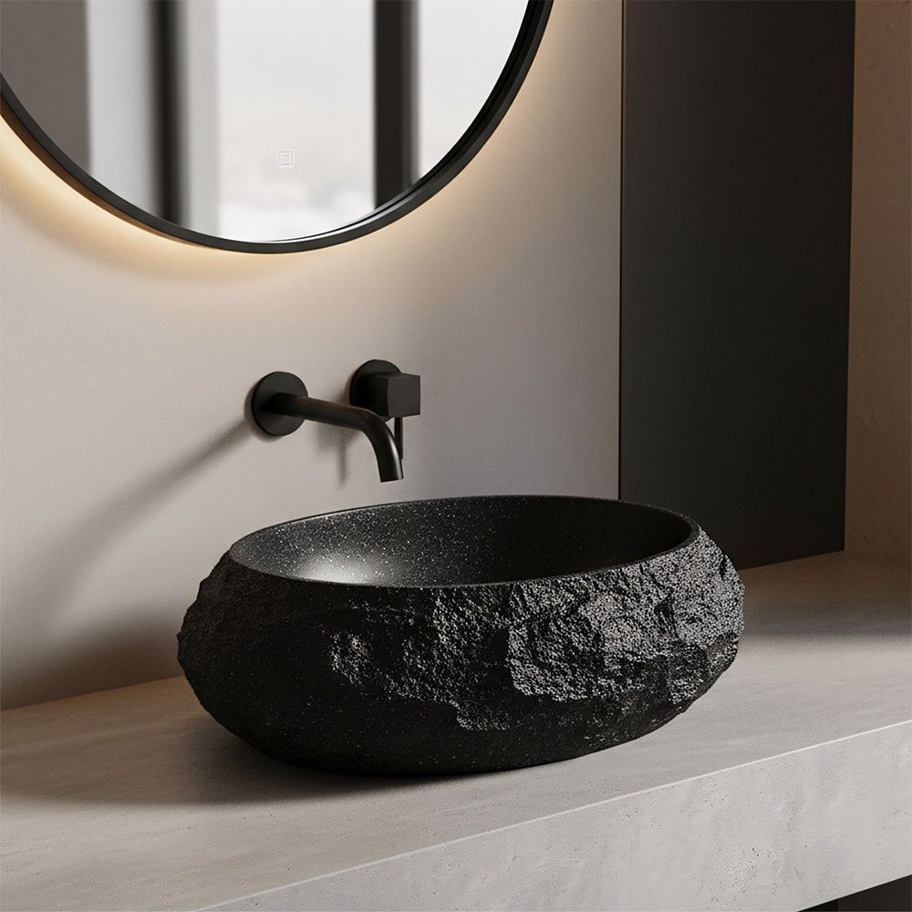 Lavoar pe blat Rea Mika, 48 cm, negru