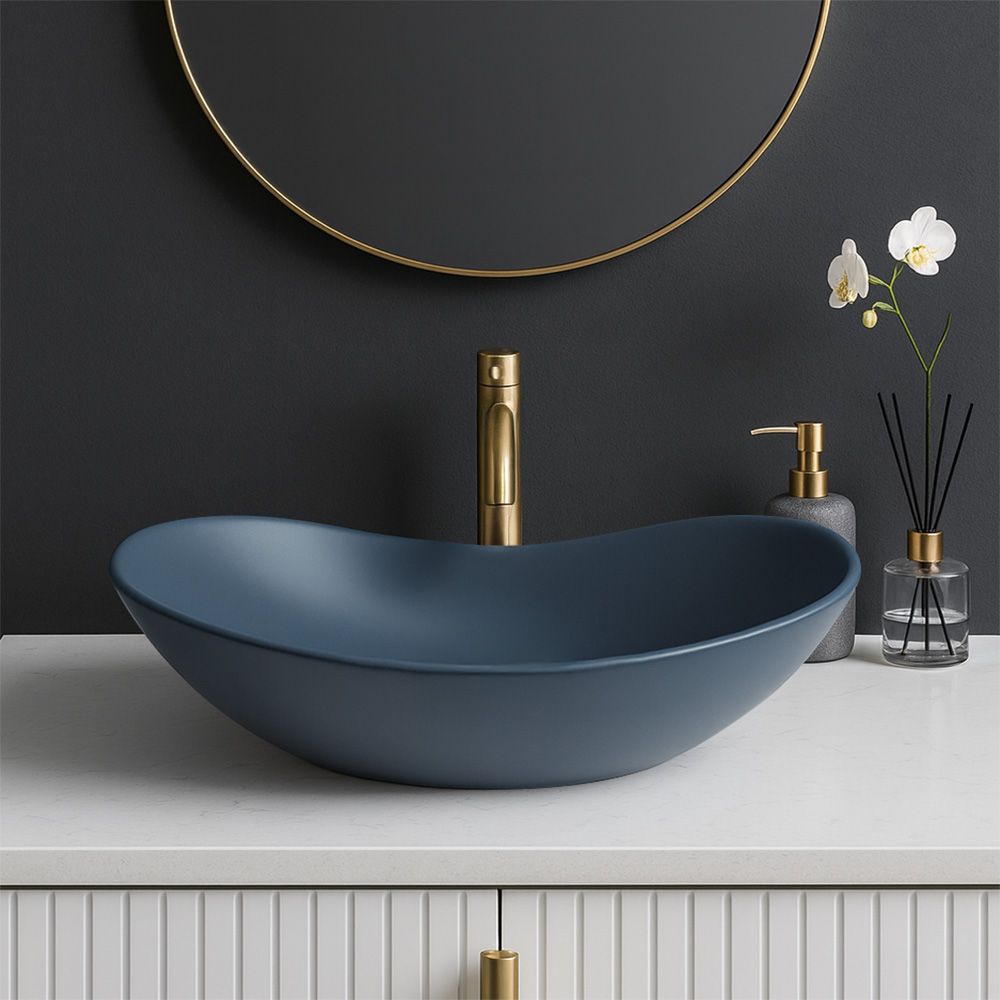 Lavoar pe blat Rea Royal, 61.5 cm, albastru