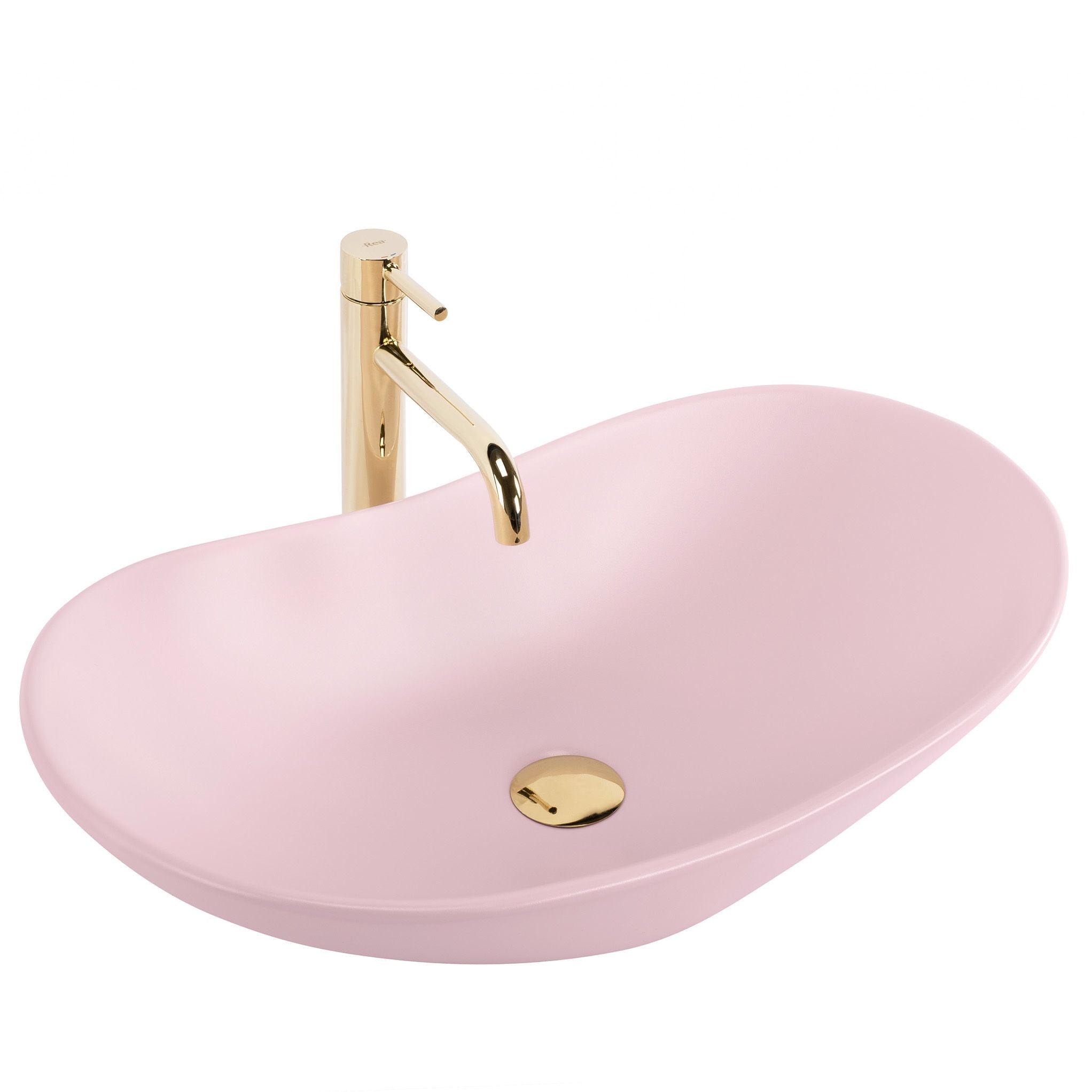 Lavoar pe blat Rea Royal, 61.5 cm, roz