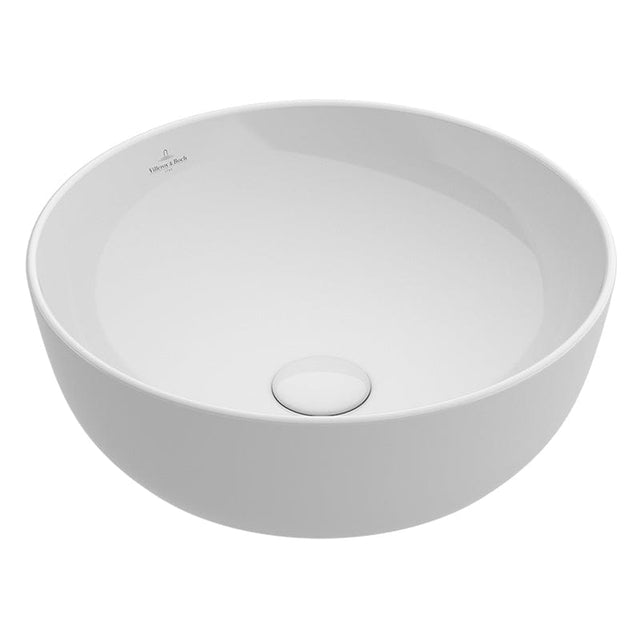 Lavoar pe blat Villeroy & Boch, Artis, rotund, 43 cm, alb, Titanceram