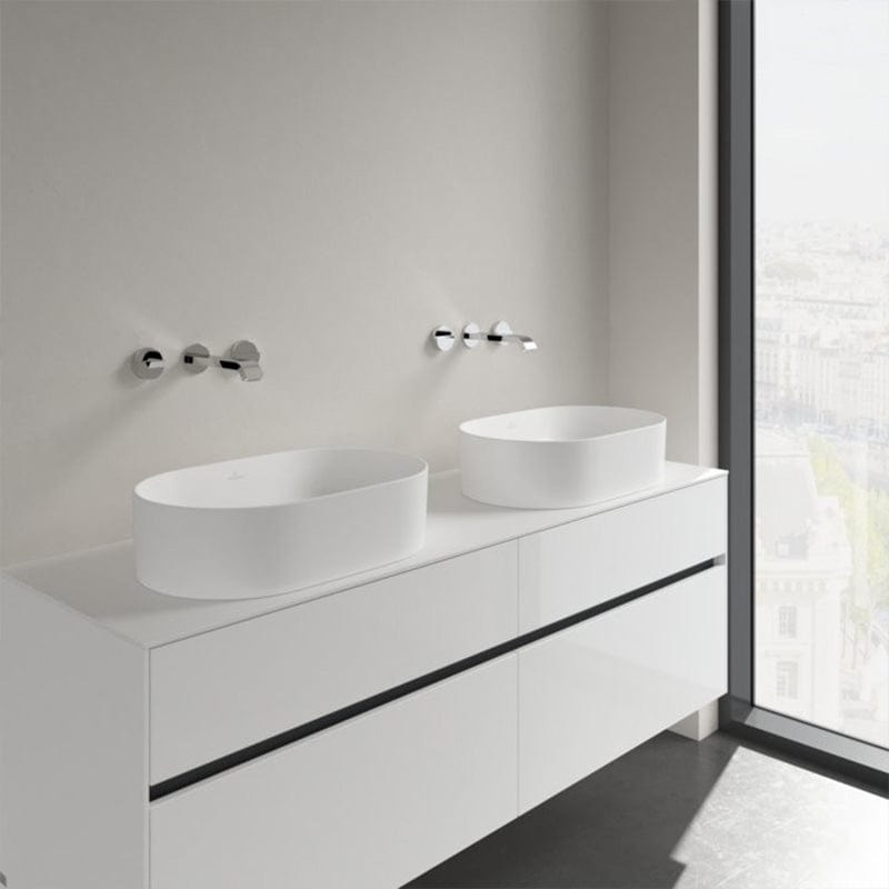 Lavoar pe blat, Villeroy & Boch, Collaro, 56 x 36 cm, oval, alb