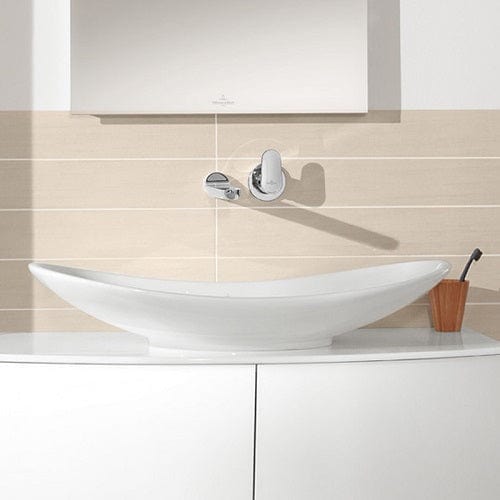 Lavoar pe blat Villeroy & Boch, My Nature, 81 cm, CeramicPLus, finisaj alb
