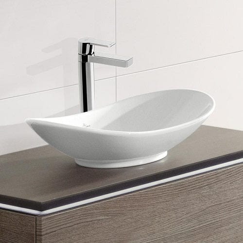 Lavoar pe blat Villeroy & Boch, My Nature, 81 cm, CeramicPLus, finisaj alb