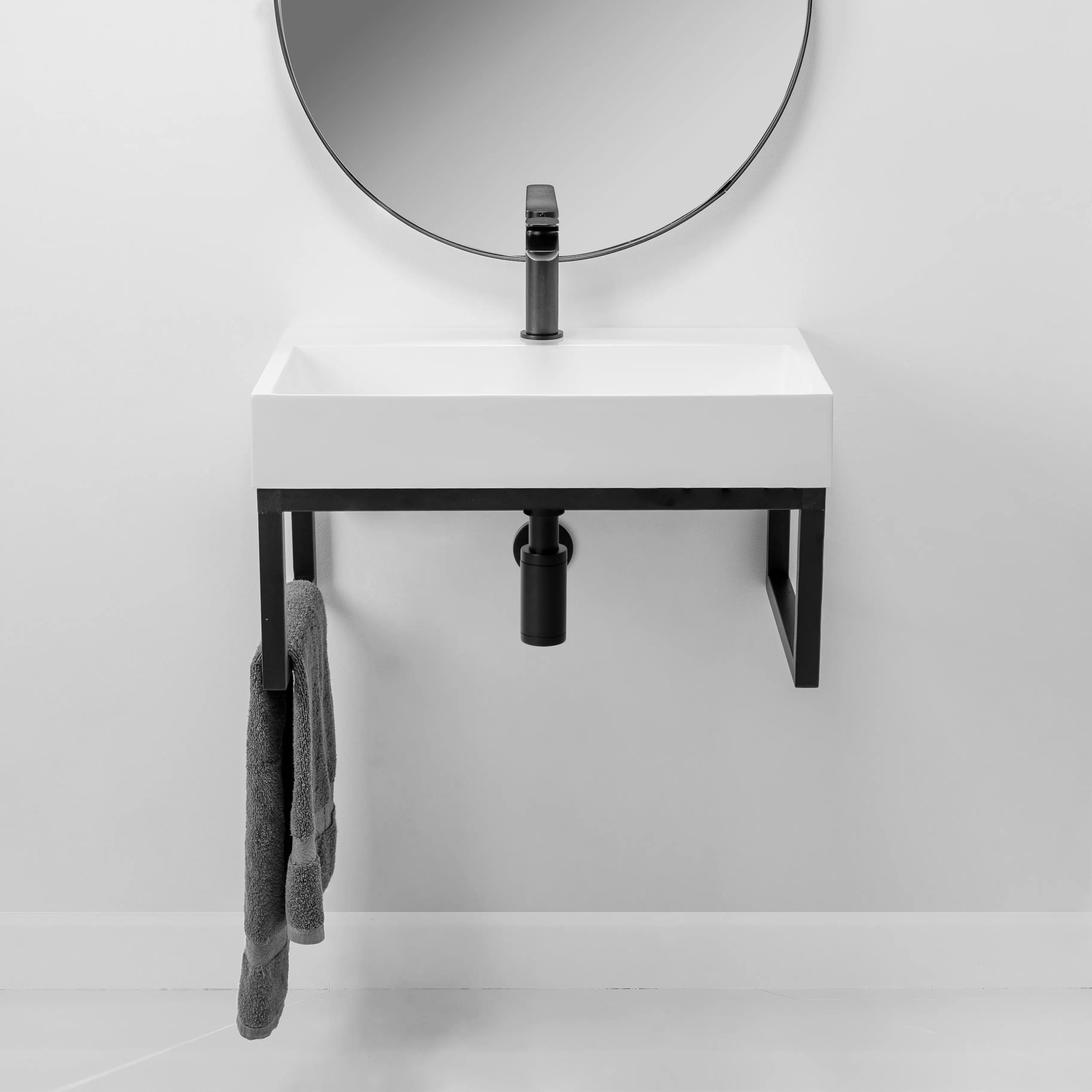 Lavoar Rea Goya, 60 cm, alb + cadru