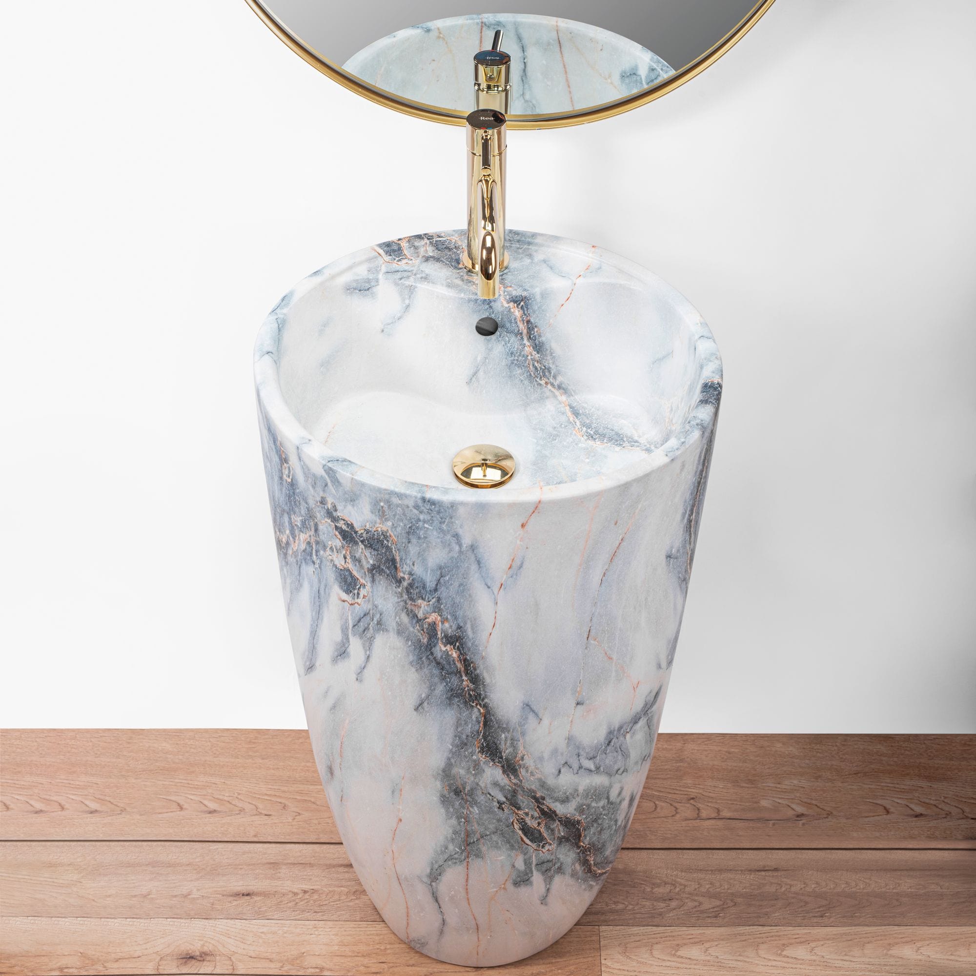 Lavoar stativ ceramic Rea Anya, lățime de 45 cm,  granit mat