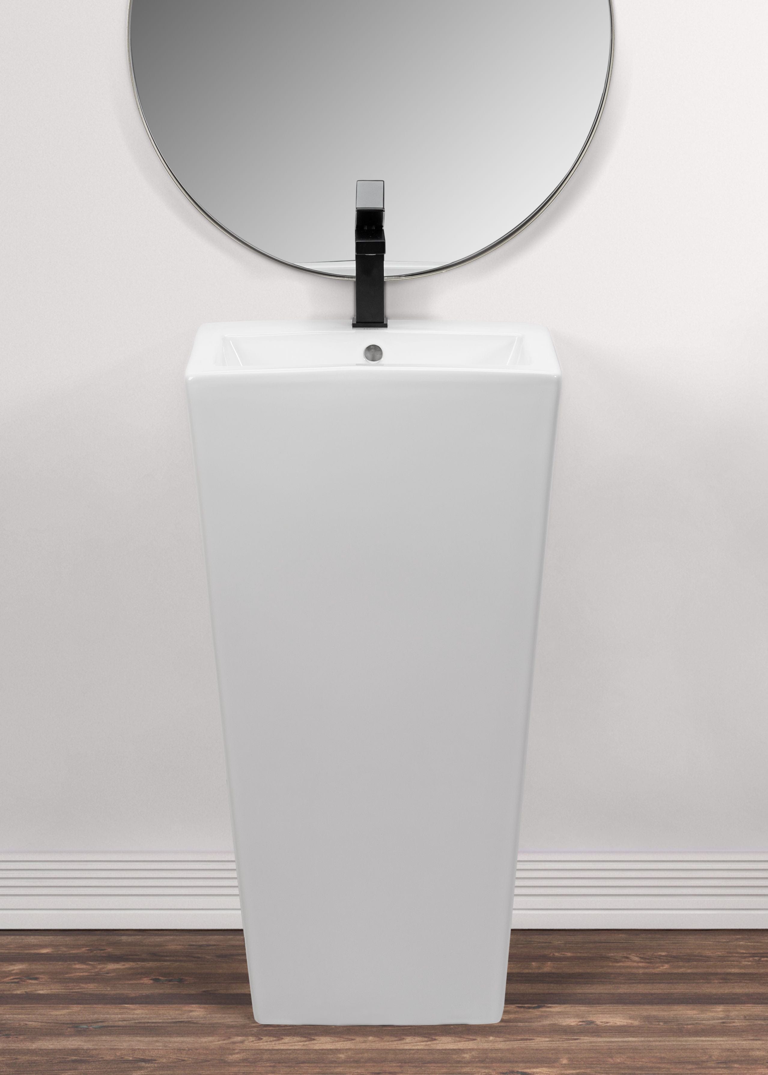 Lavoar stativ ceramic Rea Daria, lățime de 38 cm, alb
