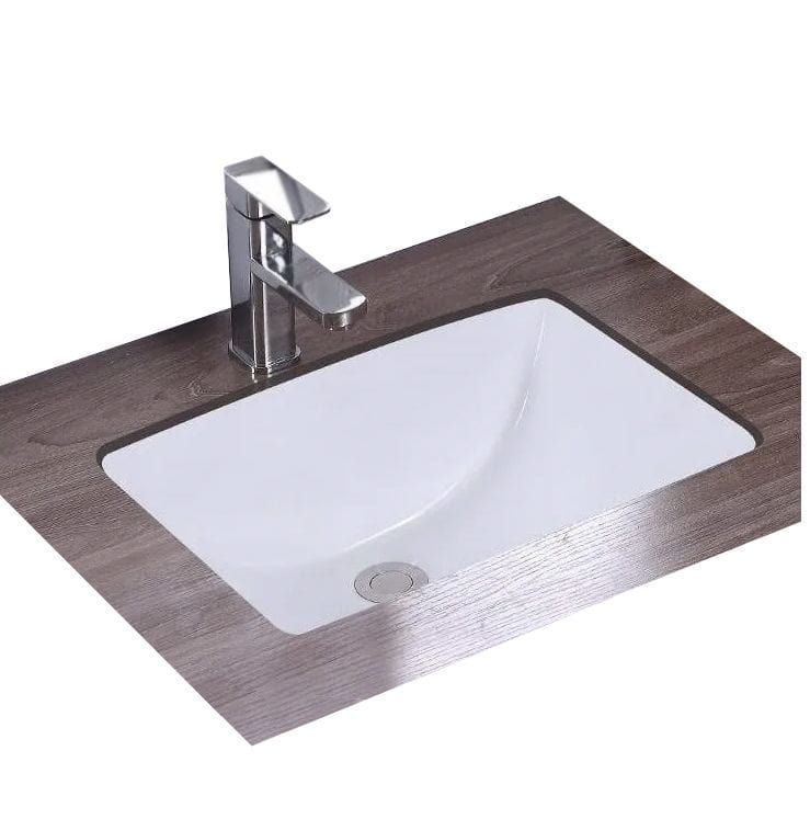 Lavoar sub blat ceramic Rea Adela, 46 cm, alb