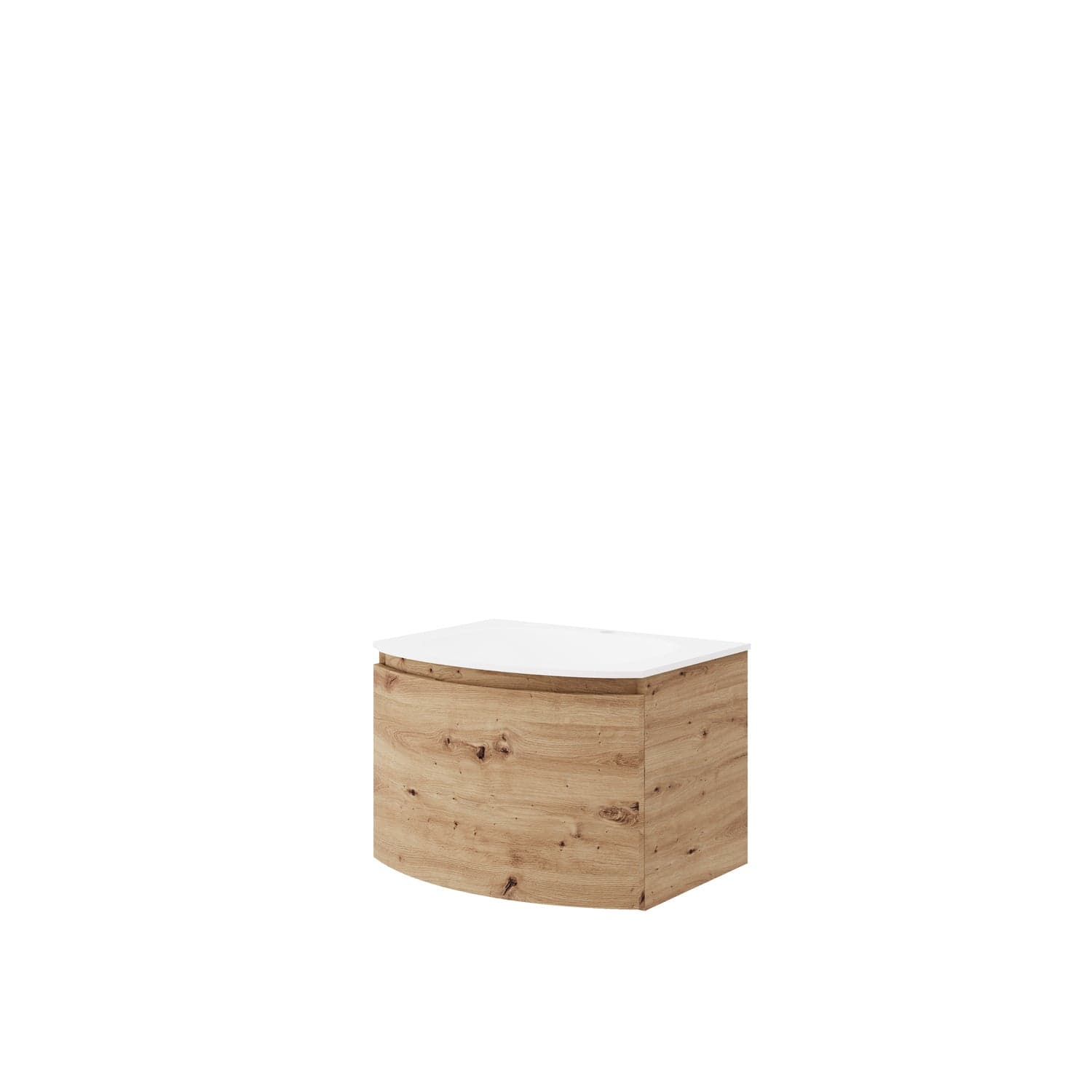 Mobilier baie cu lavoar SaviniDue, colecția Sole, lățime de 60 cm, imitație lemn