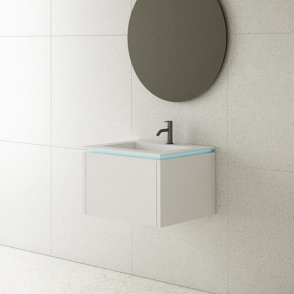 Mobilier Baie Elysium cu LED Anna, Alb Mat, 600x480x388 mm, cod: 3182