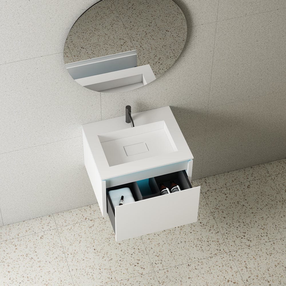 Mobilier Baie Elysium cu LED Anna, Alb Mat, 600x480x388 mm, cod: 3182
