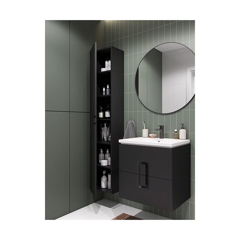 Mobilier pentru lavoar, Kolo, Twins, 60 cm, negru mat