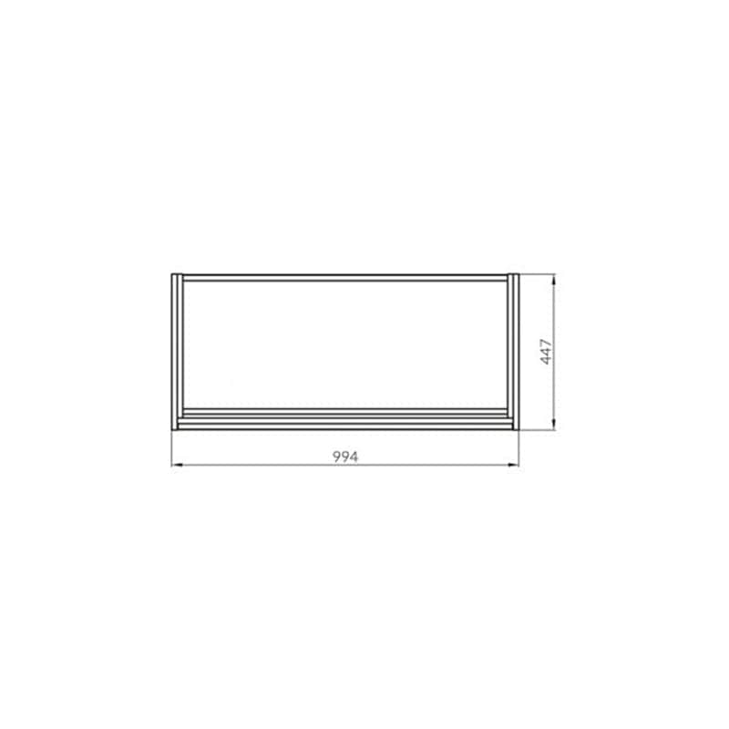 Mobilier suspendat Cersanit, Crea, cu două sertare, 100 cm, gri
