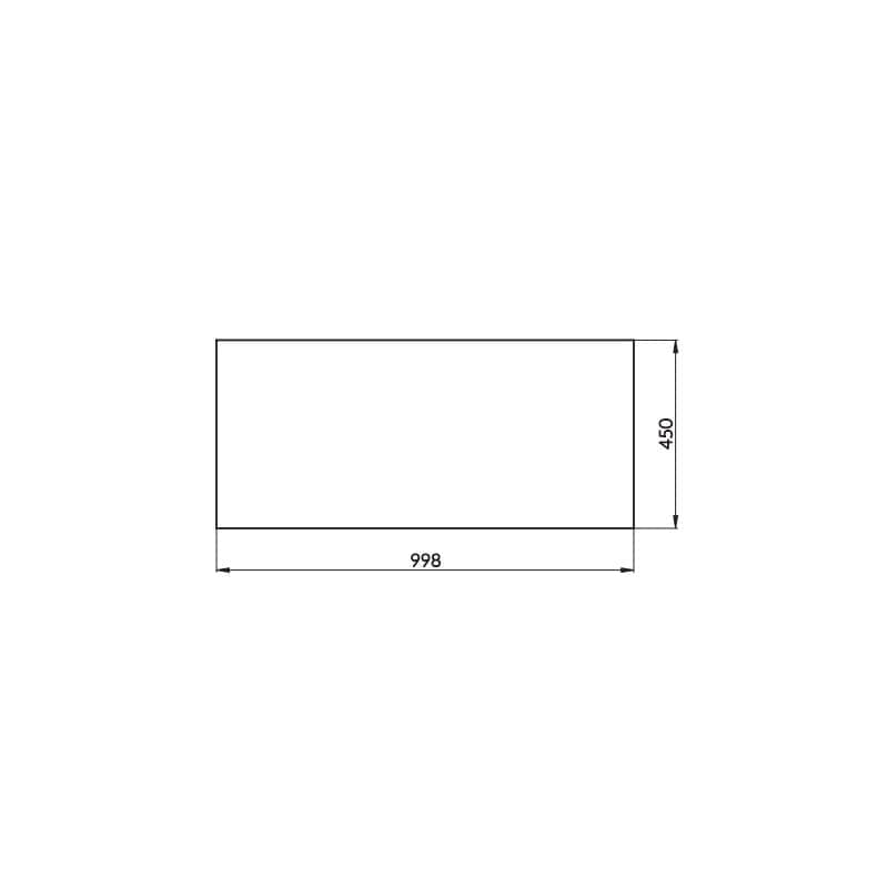 Mobilier suspendat Cersanit, Crea, pentru lavoar pe blat, 100 cm, alb