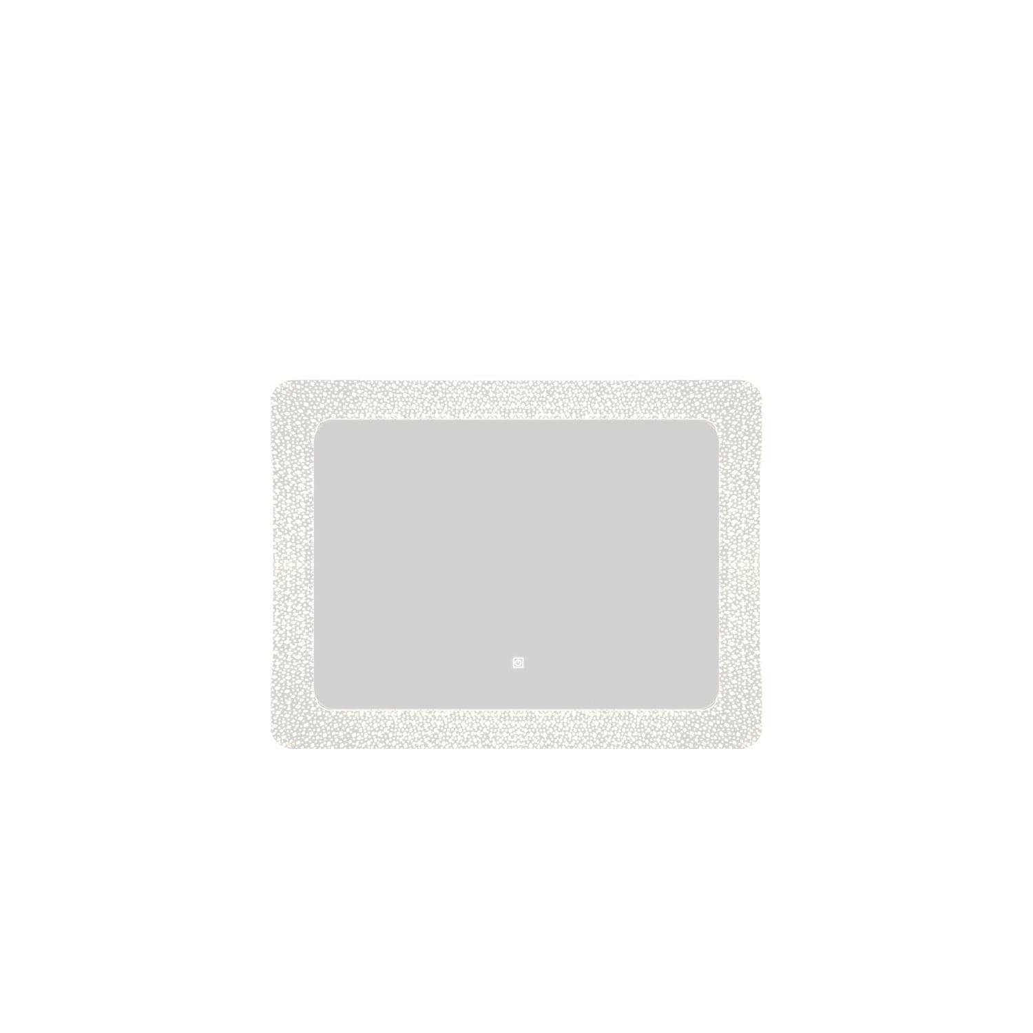 Oglindă cu sistem retroluminare LED SaviniDue, cu touch, dreptunghiulară, 80 x 60 cm