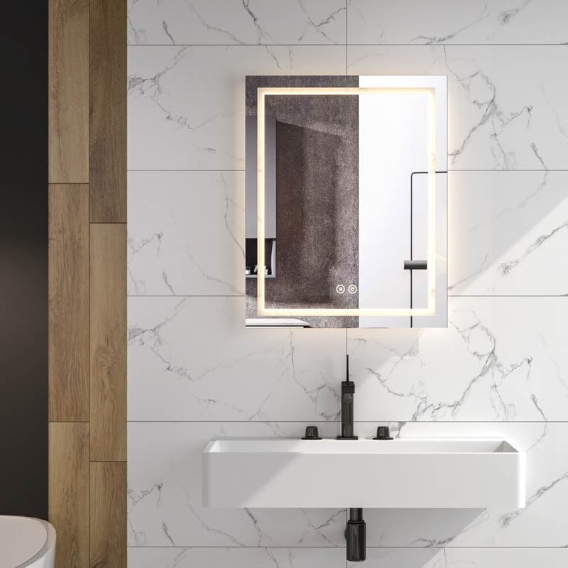 Oglinda Fluminia cu iluminare LED, Ando 60, forma dreptunghiulara
