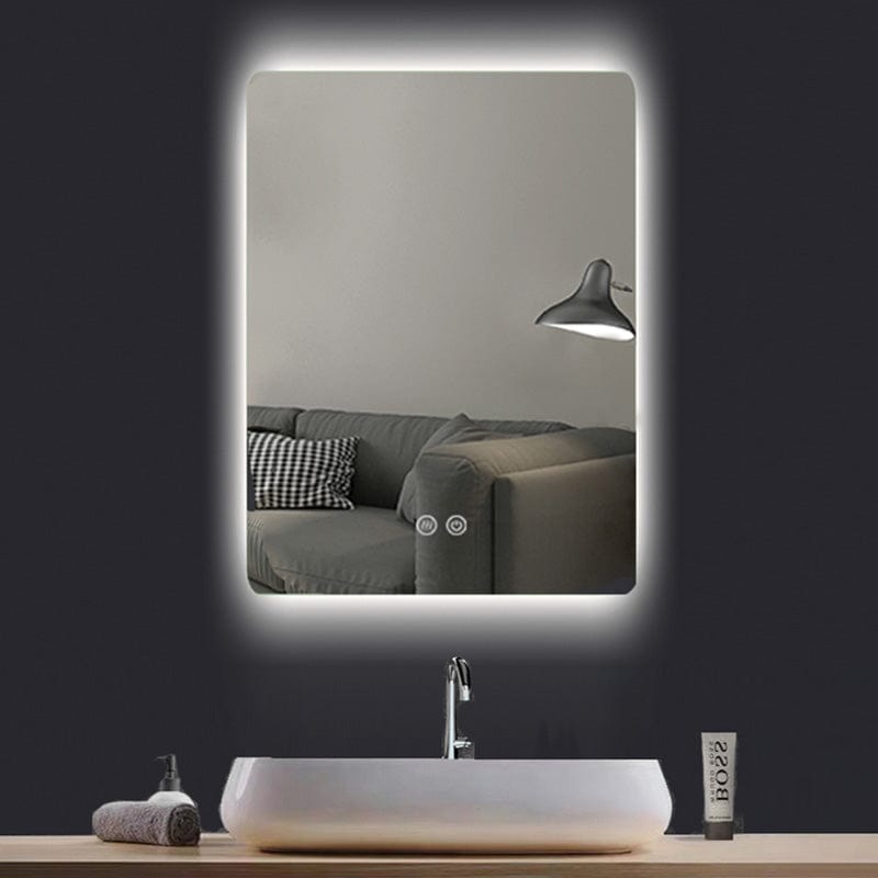 Oglinda Fluminia, Morris Ambient, 60 x 80, dreptunghiulara, cu iluminare LED, 3 culori
