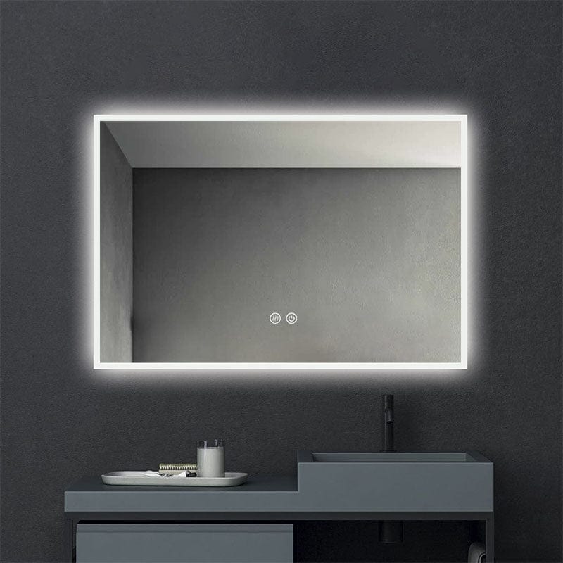 Oglindă Fluminia, Siza, cu iluminare LED, 80 x 60 cm