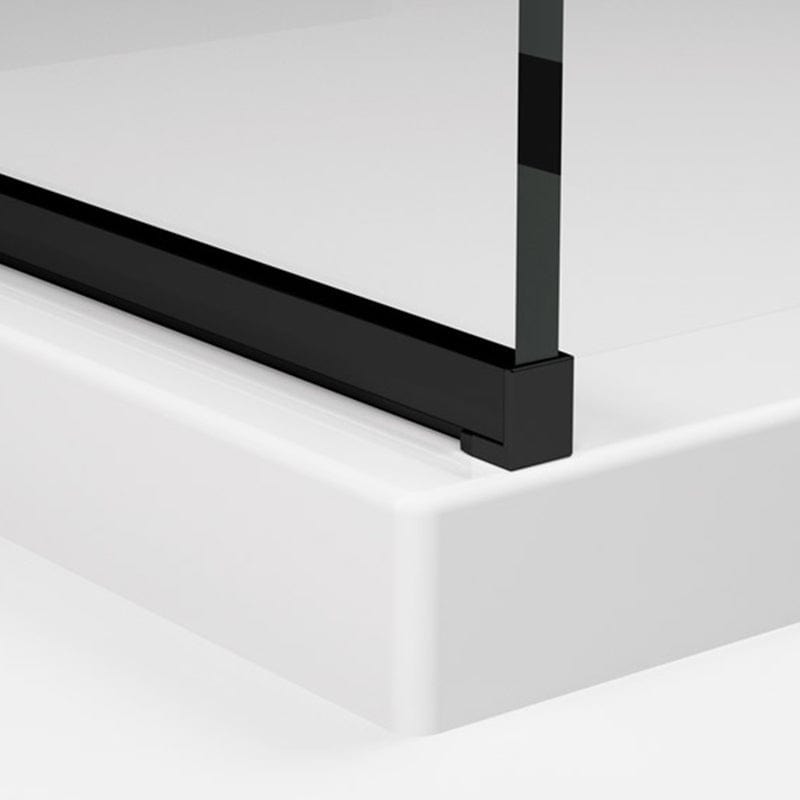 Paravan de duș Easy Black, SanSwiss, negru mat, 120 cm