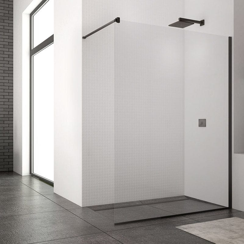 Paravan de duș Easy Black, SanSwiss, negru mat, 120 cm