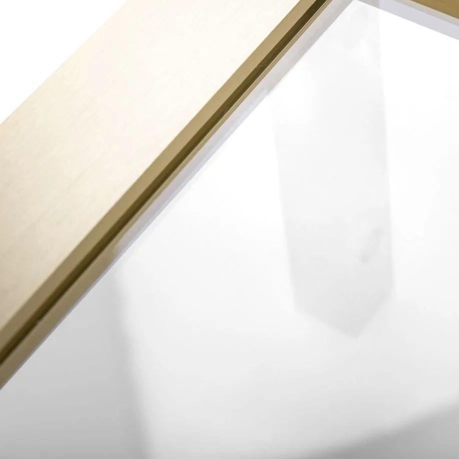 Paravan de duș Rea Aero tip walk-in, auriu periat, 110 cm