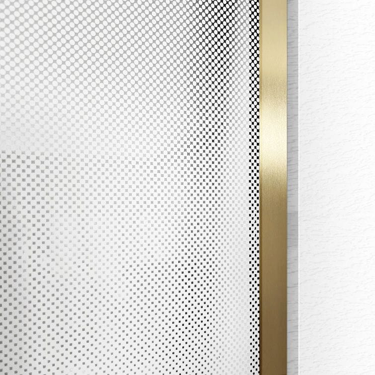 Paravan de dus Rea Aero Ombre, auriu periat, 90 cm