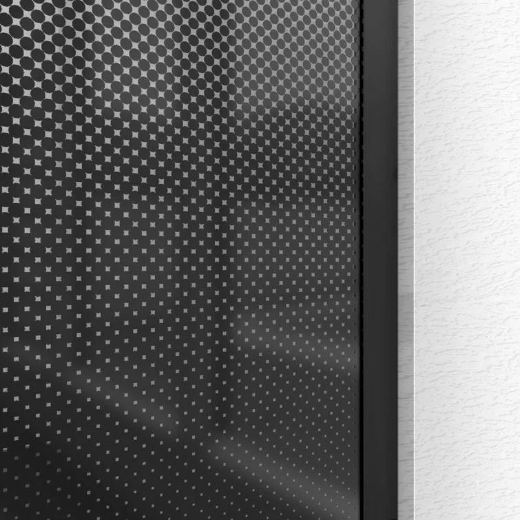 Paravan de dus Rea Aero Ombre, negru, 110 CM