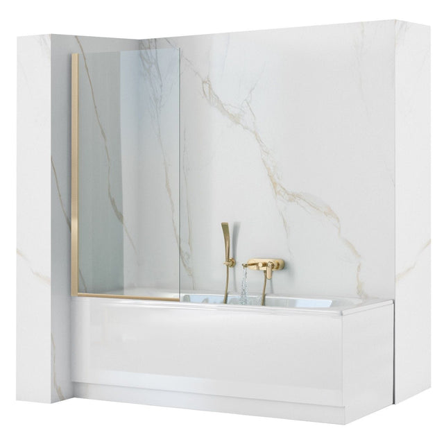 Paravan pentru cadă Rea Elegant 80 cm auriu