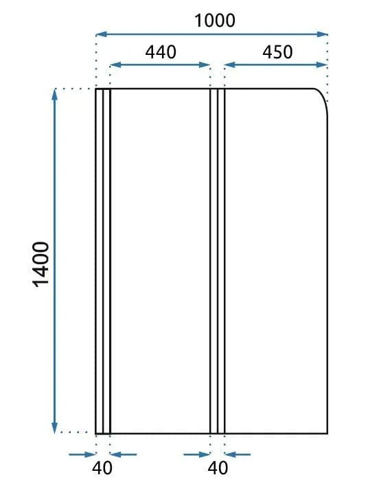Paravan pliabil pentru cada Rea Agat-2, 100 cm, auriu