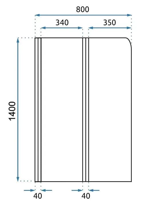Paravan pliabil pentru cada Rea Agat-2, 80 cm, auriu
